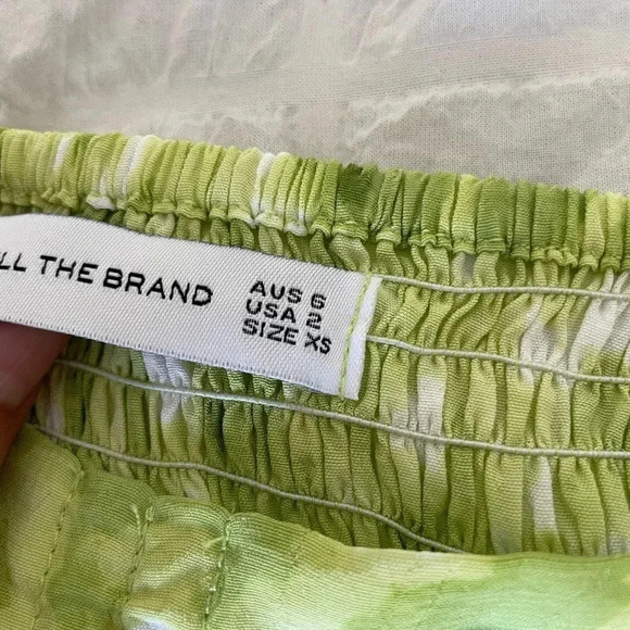 Faithfull the brand Arianne Roos green mini dress in lime - Picture 9 of 15